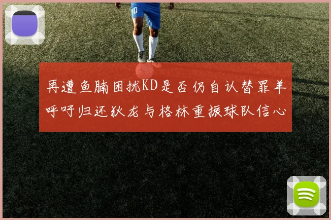 再遭鱼腩困扰KD是否仍自认替罪羊呼吁归还狄龙与格林重振球队信心